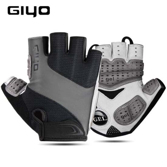 Велорукавиці без пальців GIYO XL чорно-сірий