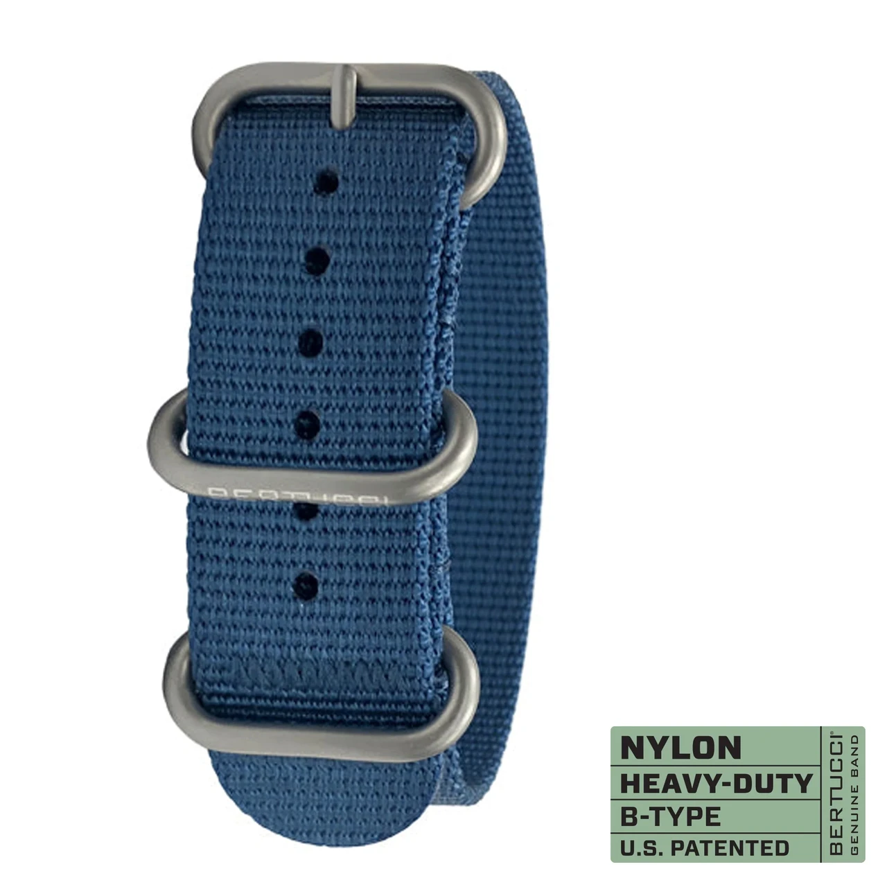 Ремінець нейлоновий bertucci #291 - Mariner Blue w/ matte hardware, 7/8" - 22 mm size for A-2, A-3, A-6 & B-1 Cases, фото 1