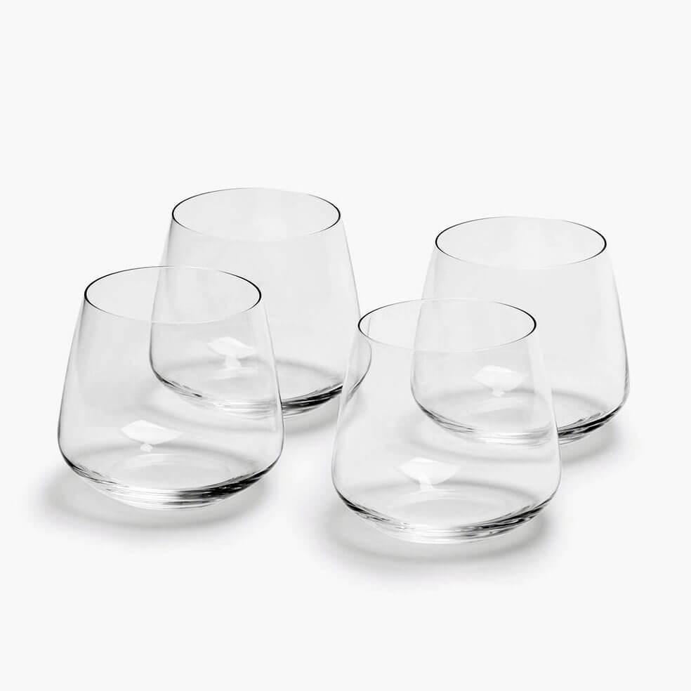 Набір склянок для віскі 4шт Mirage 385мл Nude Glass, фото 1