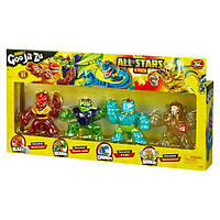 Набор из 4-х фигурок тянучек Гуджитсу Goo Jit Zu Heroes of All Stars Action Figure Set, 4 Pieces