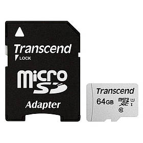 Картка пам'яті Transcend 64 GB microSDXC class 10 UHS-I U1 (TS64GUSD300S-A)