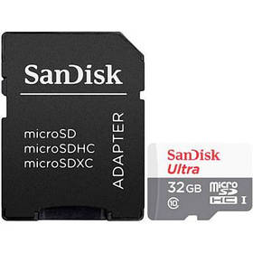 Картка пам'яті SANDISK 32GB microSD class 10 Ultra Light (SDSQUNR-032G-GN3MA)