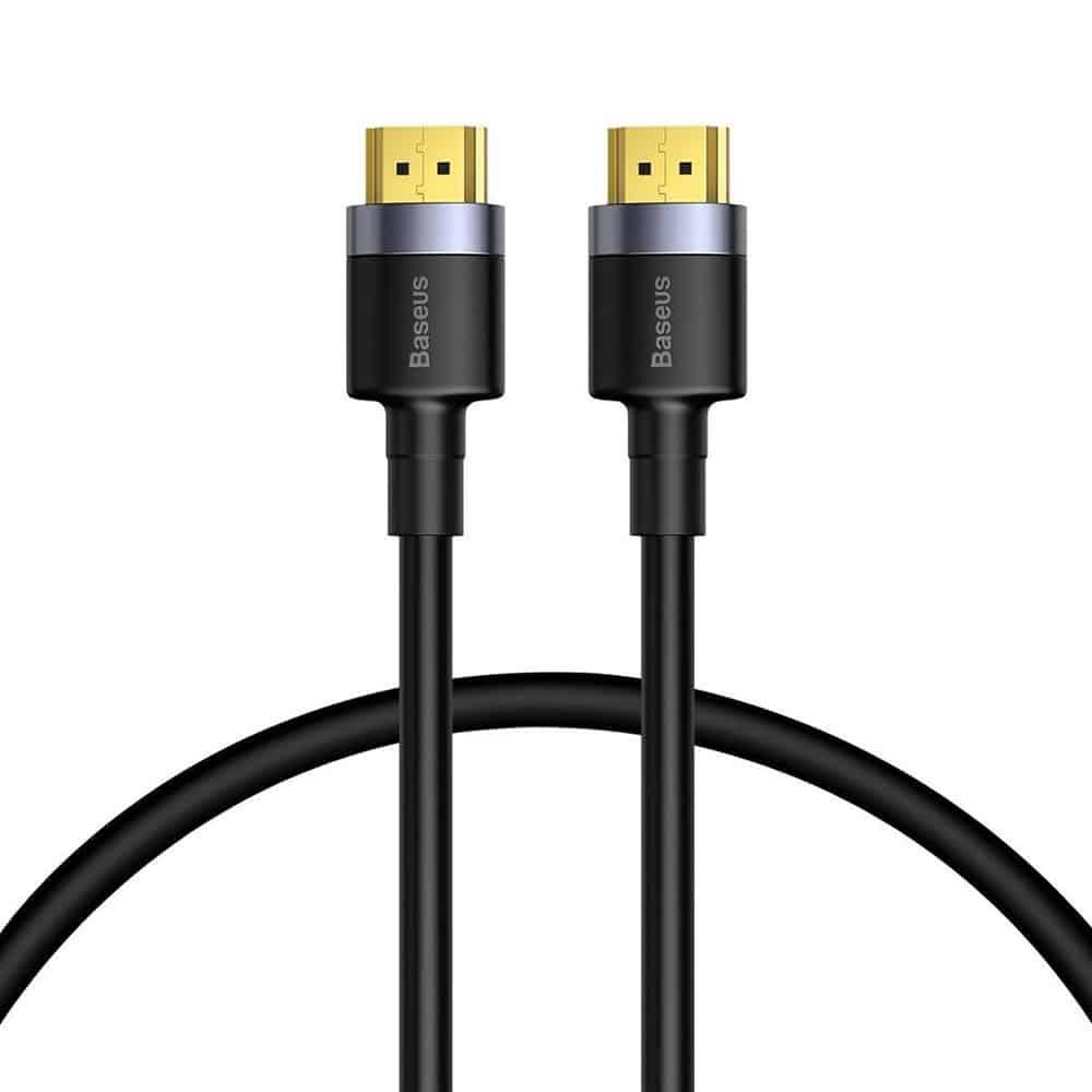 Кабель Baseus Cafule 4K HDMI Male to 4K HDMI Male 1m Black (CADKLF-E01), фото 1