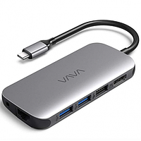 USB-хаб VAVA USB-C Hub 9-in-1 Adapter with HDMI 4K, PD Power Delivery