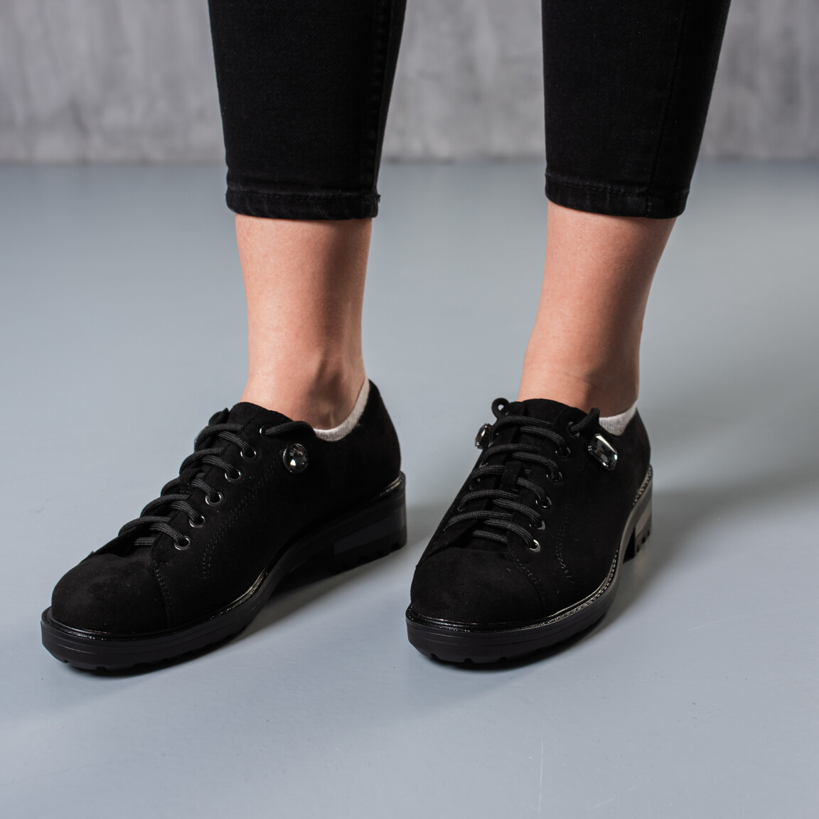 Броги жіночі Fashion Neat 3115 37 розмір 24 см Чорний код ID 4186461