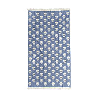 Полотенце Lotus Home Pestemal - Skull 90*160 denim деним оптом