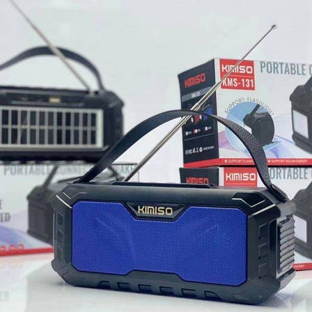 Портативна Bluetooth-колонка Kimiso KMS-131 бездротова колонка з радіоприймачем фм бумбокс, фото 1