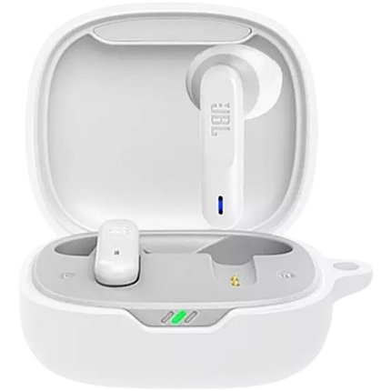 Силіконовий чохол із карабіном для JBL Wave Flex білий, фото 1