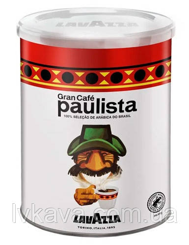 Кава мелена Gran Cafe Paulista Lavazza ,  ж\б , 250 гр