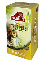 Чай черный цейлонский Цитрус Фреш Mervin Citrus Fresh 25 пакетов конверт Мервин ceylon black tea