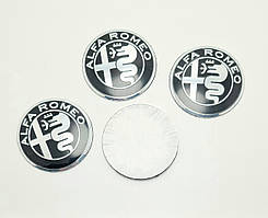 Наклейки на ковпачки литих дисків Alfa Romeo 56мм