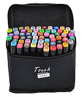 Набор маркеров Touch для рисования и скетчинга на спиртовой основе 60 штук