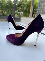 Туфлі жіночі LENA MELIANI D226-J1970 фіолетовий (весна-осінь, оксамит) (3604) 35-39