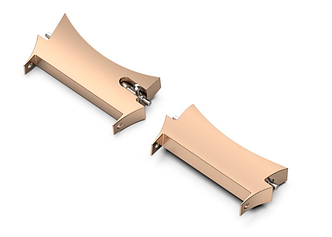 Перехідник DK сталевий під Ремінець 20мм для Samsung Galaxy Watch4 (R860 / R865) 40m (2шт.) (014483) (rose