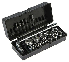 Набір Інструментів Торцевих Голок і Біт Tundra 19 Предметів у Кейсі