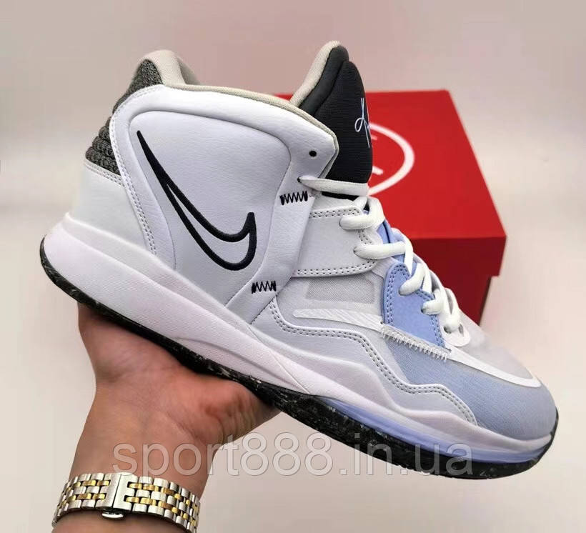 Eur36-46 NIKE KYRIE INFINITY 8 'White/Light Blue' Кайрі баскетбольні чоловічі жіночі кросівки, фото 1
