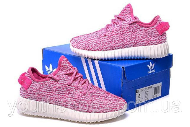 Кросівки жіночі Adidas Yeezy 350 "Рожеві" р.39-40