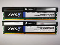 Комплект оперативной памяти Corsair XMS3 DDR3 8Gb (2*4Gb) 1600MHz PC3-12800 (CMX8GX3M2B1600C9) Б/У