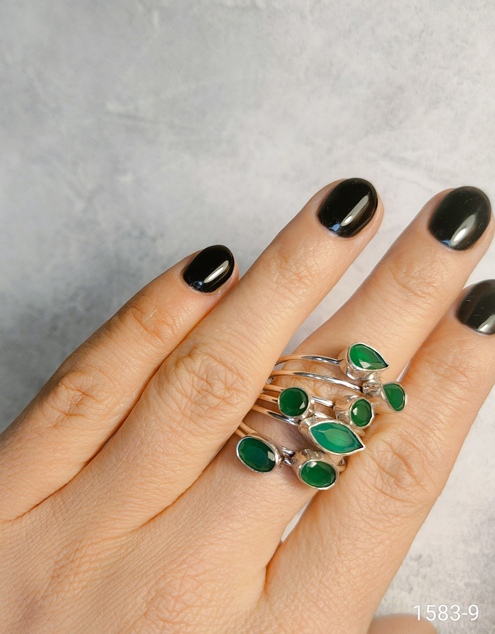 Кільце спінер (антистрес ) хризопраз в сріблі. Розмір 19,8. Індія., фото 1