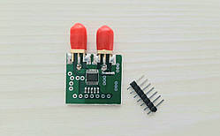 Цифровий НВЧ атенюатор на мікросхемі HMC603QS16 із роз'ємами