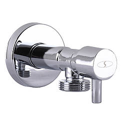 Кран напівобертовий кутовий SOLOMON 1/2"х3/4| Lazer 7076