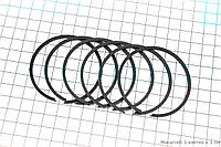 Кольца поршневые к-кт 6шт 12V 5р. 59,25мм, ПОЛЬША (343257)