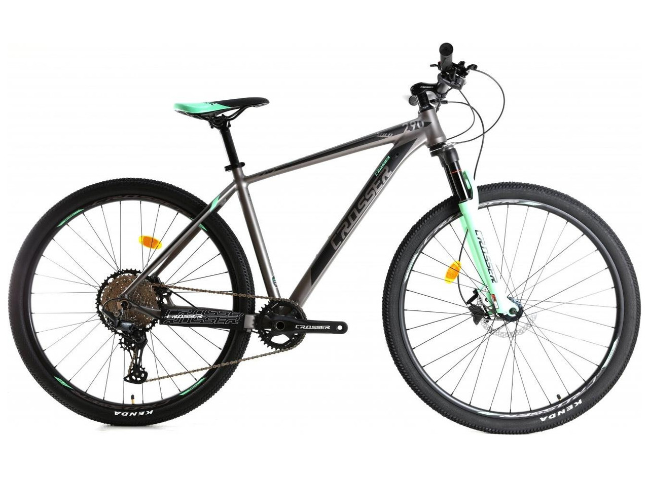 Гірський велосипед 29 дюйма 19 рама Crosser Solo 29"(1*12 DEORE) Зелений, фото 1