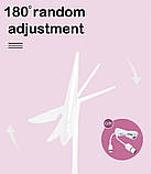 Дзеркало для макіяжу прямокутне з 3 режимами LED-підсвітки на акумуляторі біле (GS-66011), фото 7