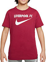 Футболка подростковая Nike LFC B NK SWOOSH TEE красная DJ1535-608