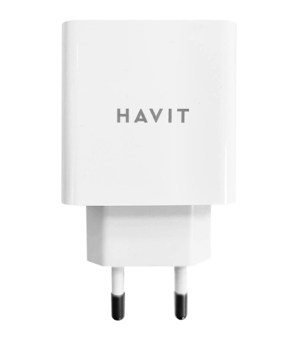 Зарядний пристрій із швидкою зарядкою HAVIT UC1015 |1USB/QC3.0/18W| Білий