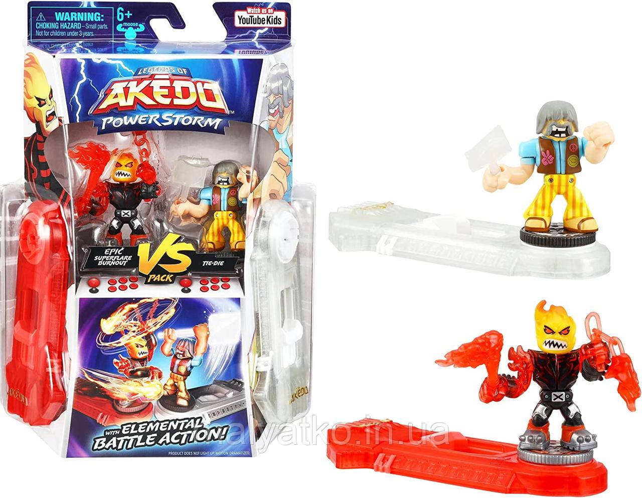 Ігровий набір бійця Акедо Воїни останній поєдинок Akedo Powerstorm Ultimate Arcade Warriors Superflare Tie-Die