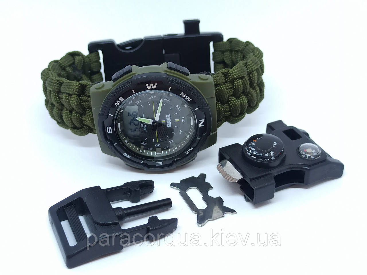 Годинник SKMEI і браслет виживання 15 в 1, фото 1