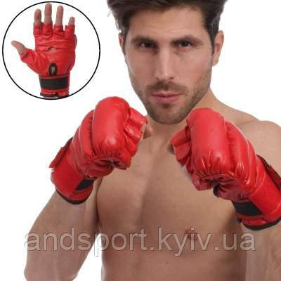 Перчатки для змішаних єдиноборств MMA шкіряні VELO ULI-4012 S-XL кольору в асортименті Код ULI-4012