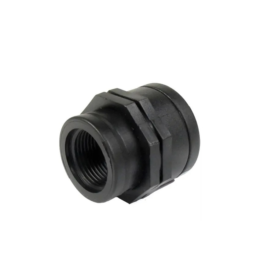 ПЕ муфта редукційна 1 1/2"х1 1/4", до 10 бар, пластиковий перехідник різьбовий, Irritec (Італія)