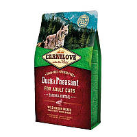Carnilove Duck Pheasant for Adult Cats Hairball Control (Каринилав Хербал Качка Фазан) корм для котів від грудочок
