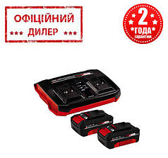 Акумулятор Einhell PXC-Twincharger Kit 18 В Li-Ion 4 Ач 2 шт + зарядний пристрій