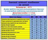 Дитячий зимовий комбінезон для дівчинки суцільний Малинки (розмір 92 см), фото 2