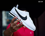 Кросівки Nike Cortez білі/чорні 40-44, фото 5