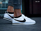 Кросівки Nike Cortez білі/чорні 40-44, фото 6