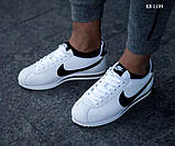 Кросівки Nike Cortez білі/чорні 40-44, фото 7