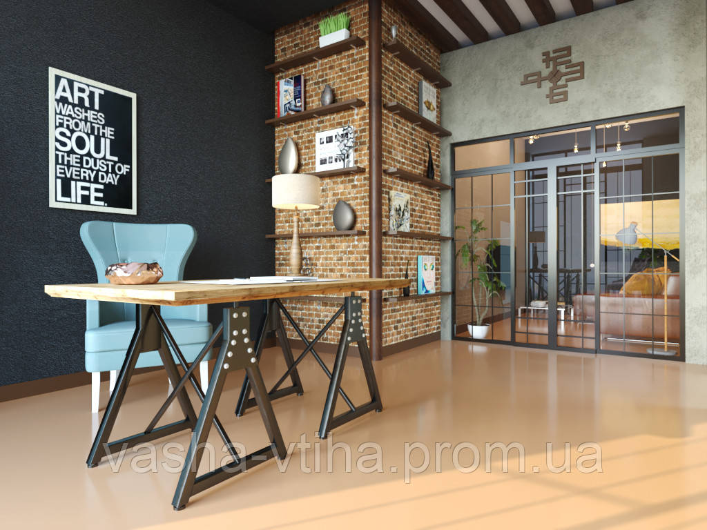 Стол в гостинную в стиле лофт. Мебель Loft - фото 1 - id-p1672065888