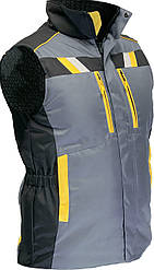Жилет робочий захисний сигнальний на утепленій підкладці AURUM EVEREST GBY спецодяг рост 188 см