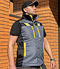 Жилет робочий захисний сигнальний на утепленій підкладці AURUM EVEREST GBY спецодяг рост 188 см, фото 2