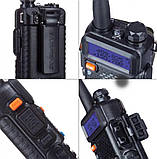 Комплект Рація Baofeng UV-5R 8W + Гарнітура + Ремінець Mirkit на шию + Акумуляторна батарея Baofeng BL-5 3800, фото 3