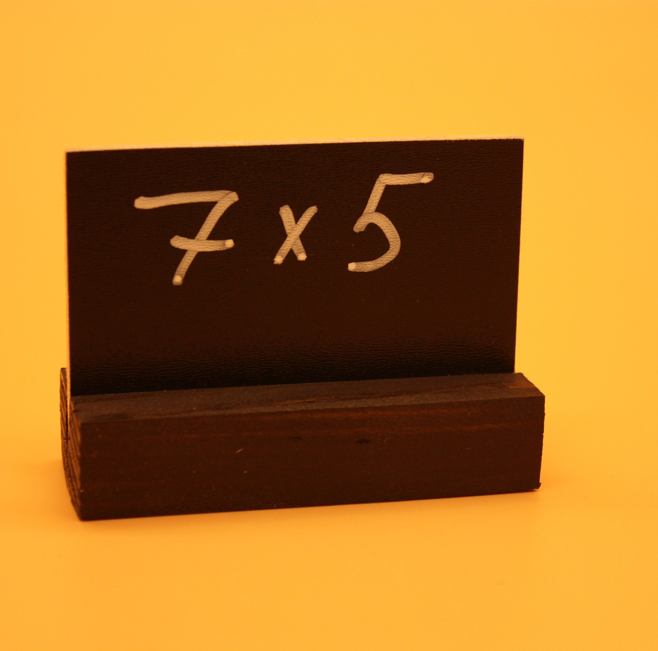 Ценник меловой на подставке 5х7 см. А8 для надписей мелом и маркером Черный - фото 1 - id-p1674101728