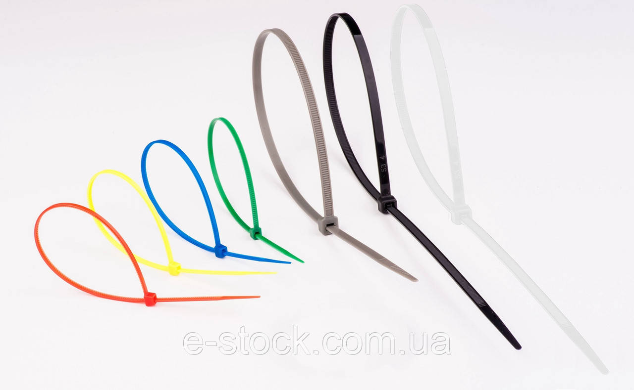 Стягач кабельний 4х200 мікс 7 кольорів, фото 1
