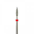 Насадка для фрезера алмазна (1,8 мм) Полум'я / Фреза для манікюру Червона, фото 5