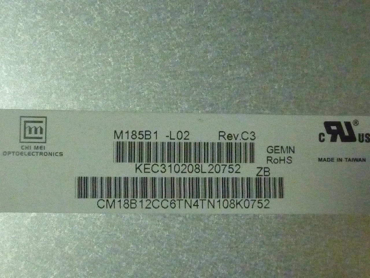 Матриця M185B1-L02 RevC3 від РК-монітора Philips MWE1192T