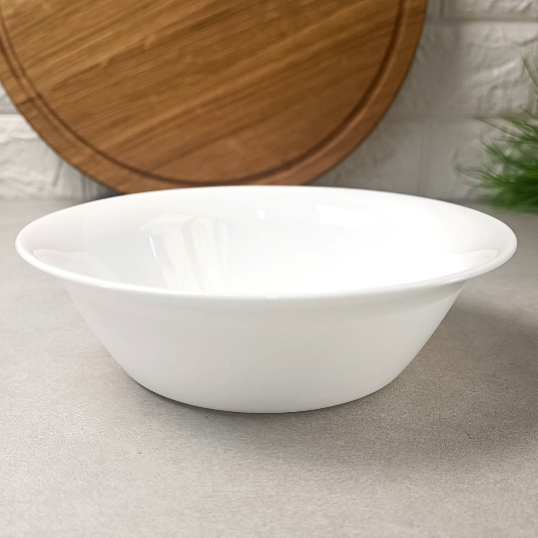 Біла супова тарілка Bormioli Toledo 170 мм