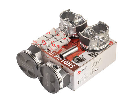 Поршень двигуна ВАЗ 2170 d 82,75 (+0.75) (поршень, палець) анодовані (к-т 4 шт), фото 1